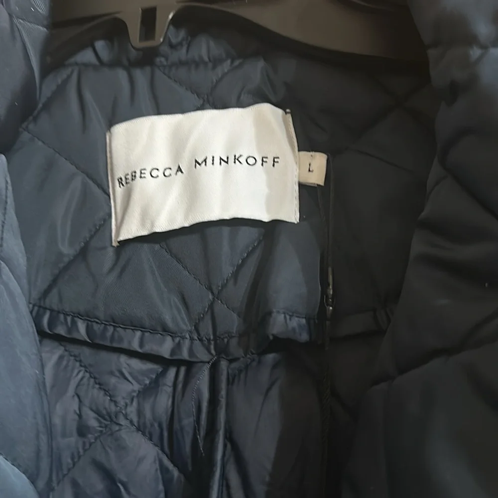 Rebecca Minkoff Black Quilted Coat - Picture 3 of 8